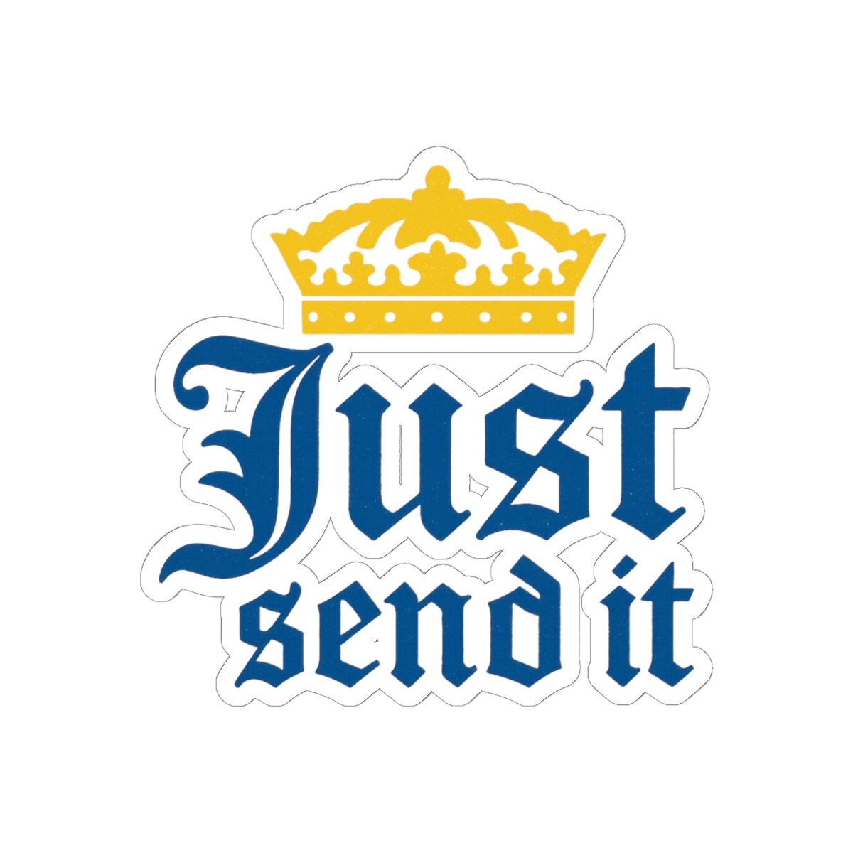 Just Send It Corona Sticker | Bold Vinyl Decal - alternate angle 1, merchandise