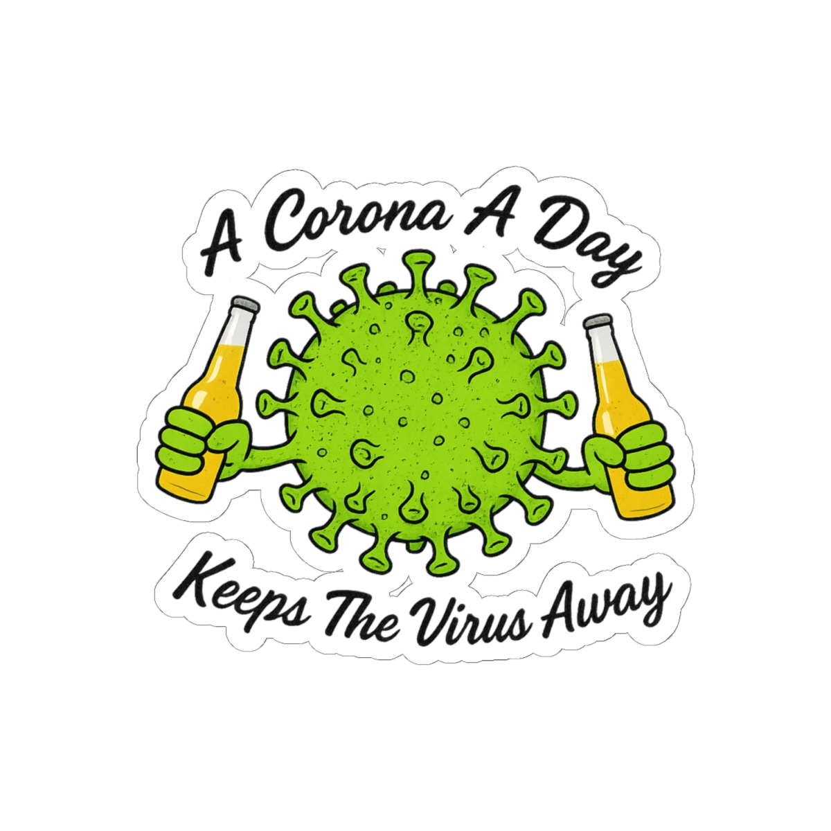 Nelk Boys Corona Virus Bold Sticker Decal - alternate angle 1, merchandise