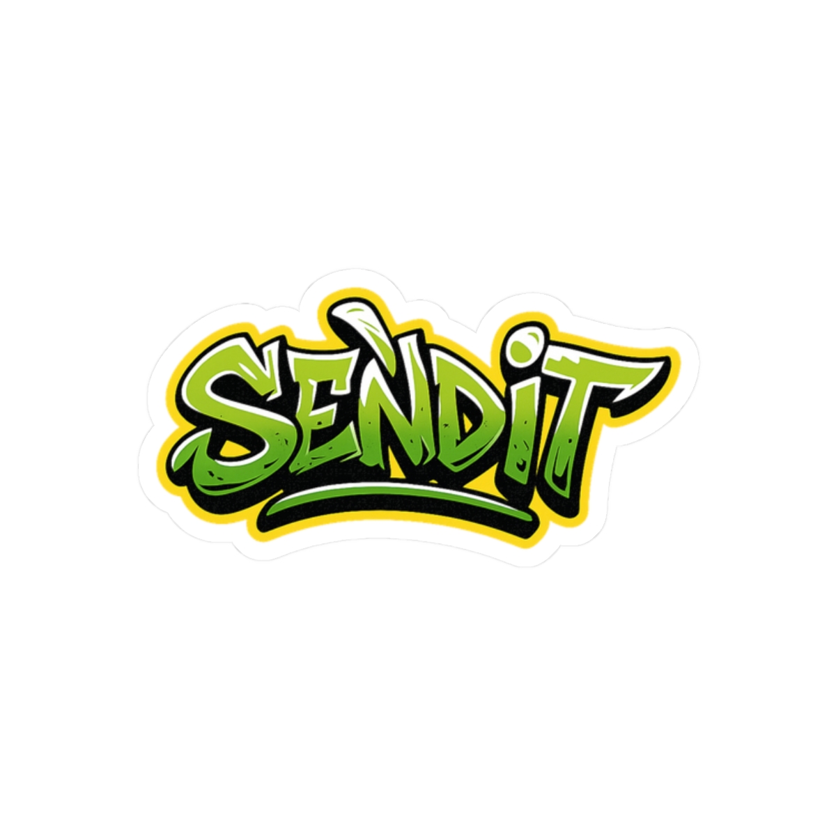 Send It Graffiti Sticker | Bold Vinyl Decal - alternate angle 3, merchandise