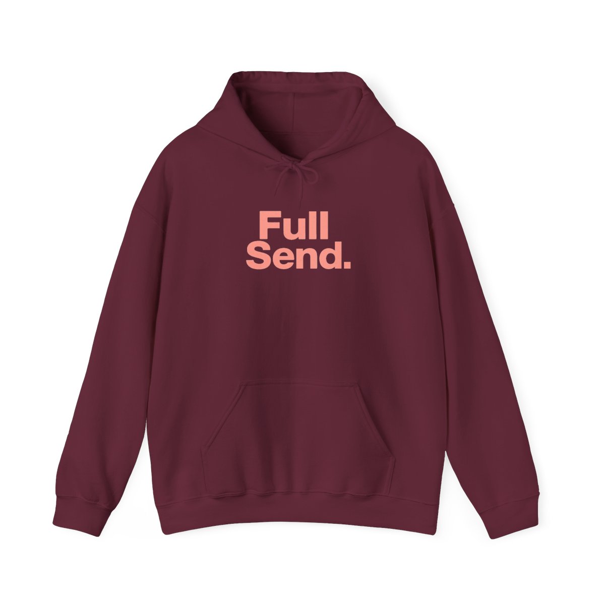 Full Send Bold Red Text Hoodie - alternate angle 3, merchandise