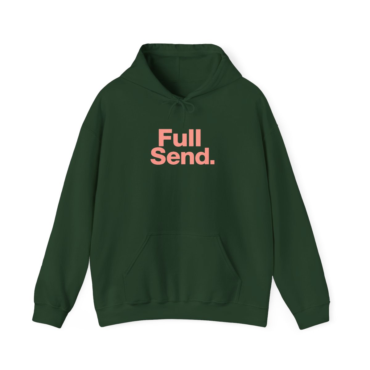 Full Send Bold Red Text Hoodie - alternate angle 5, merchandise