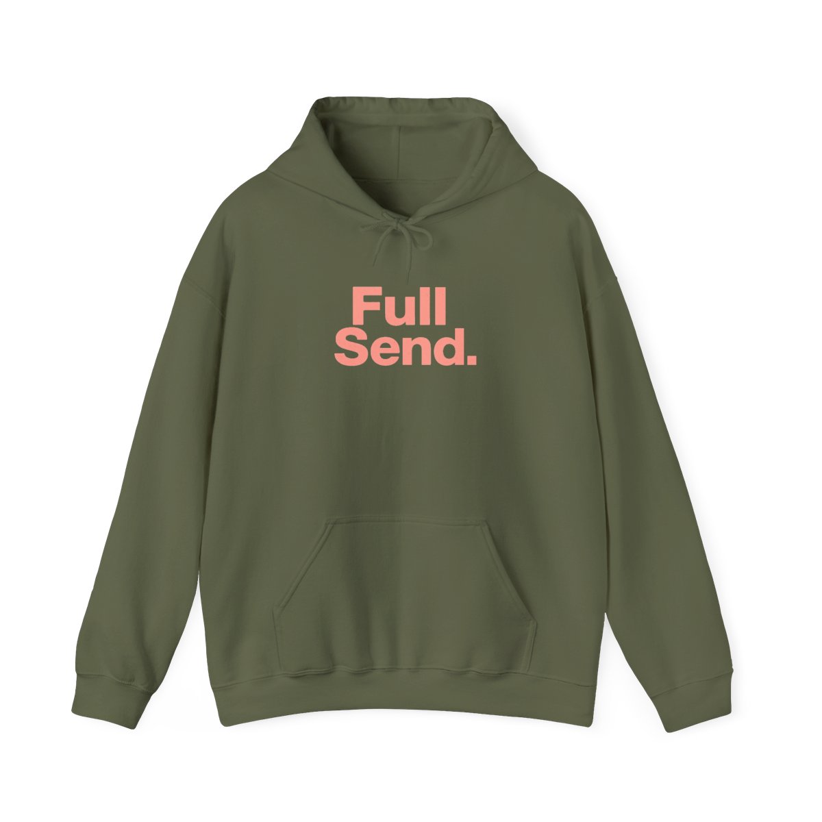 Full Send Bold Red Text Hoodie - alternate angle 4, merchandise