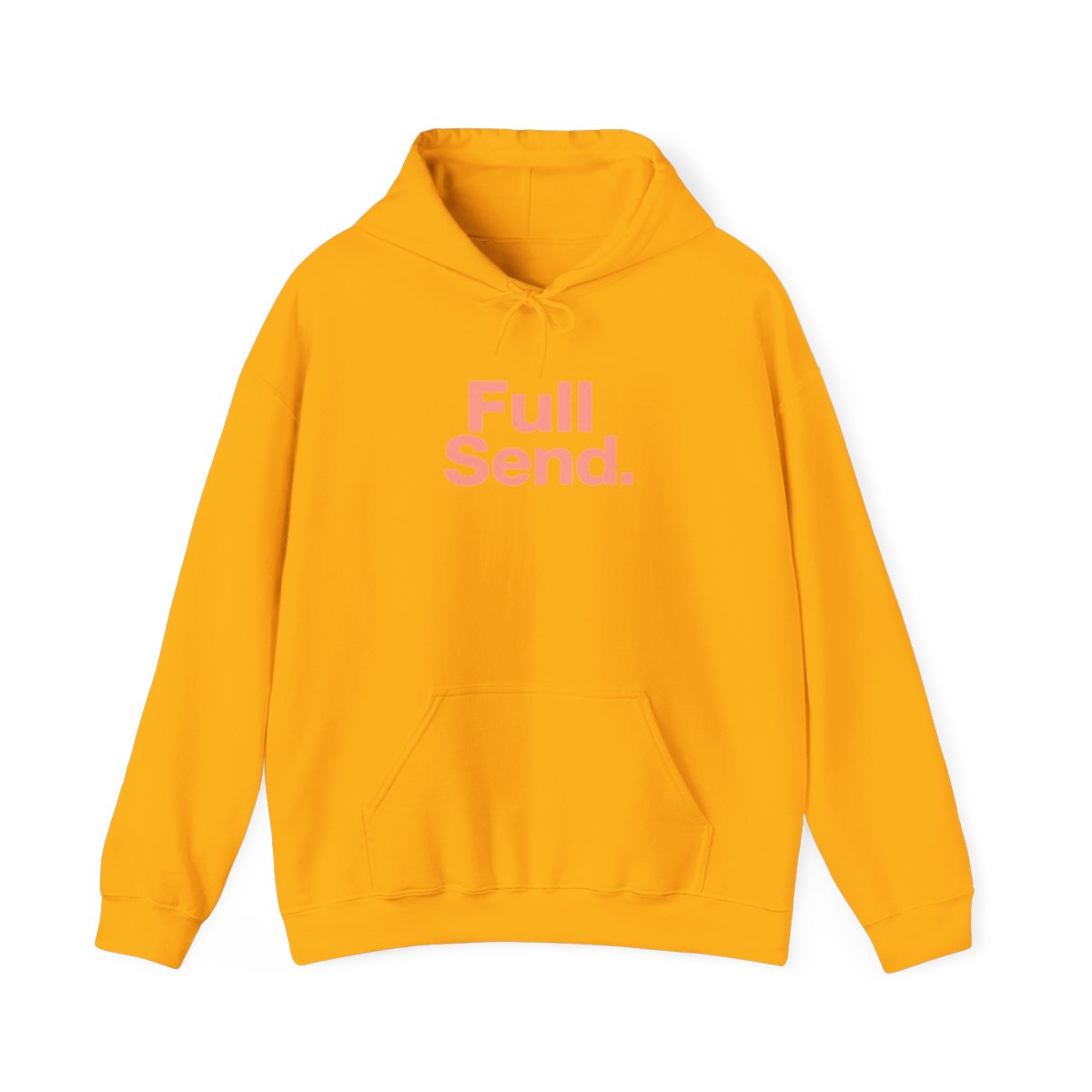 Full Send Bold Red Text Hoodie - alternate angle 2, merchandise