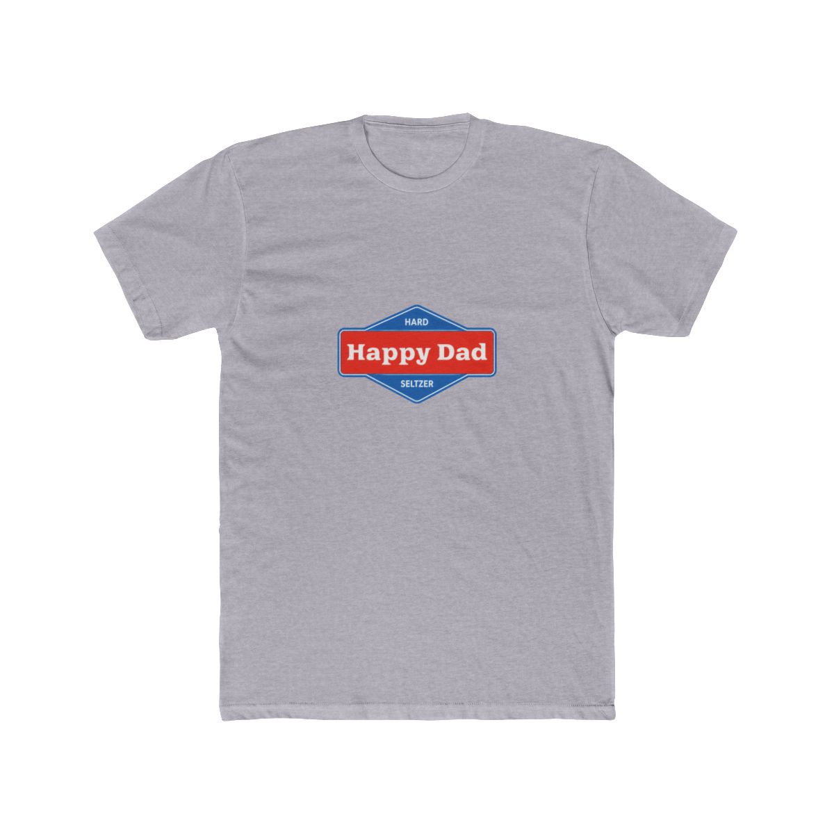 Happy Dad Front and Back Logo Tee (White) - alternate angle 4, merchandise