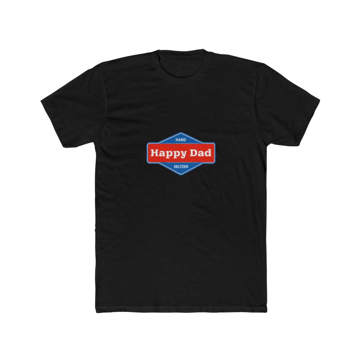 Happy Dad Front and Back Logo Tee (White)