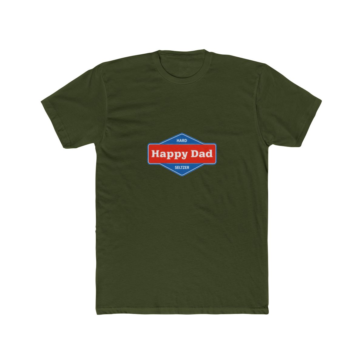 Happy Dad Front and Back Logo Tee (White) - alternate angle 5, merchandise