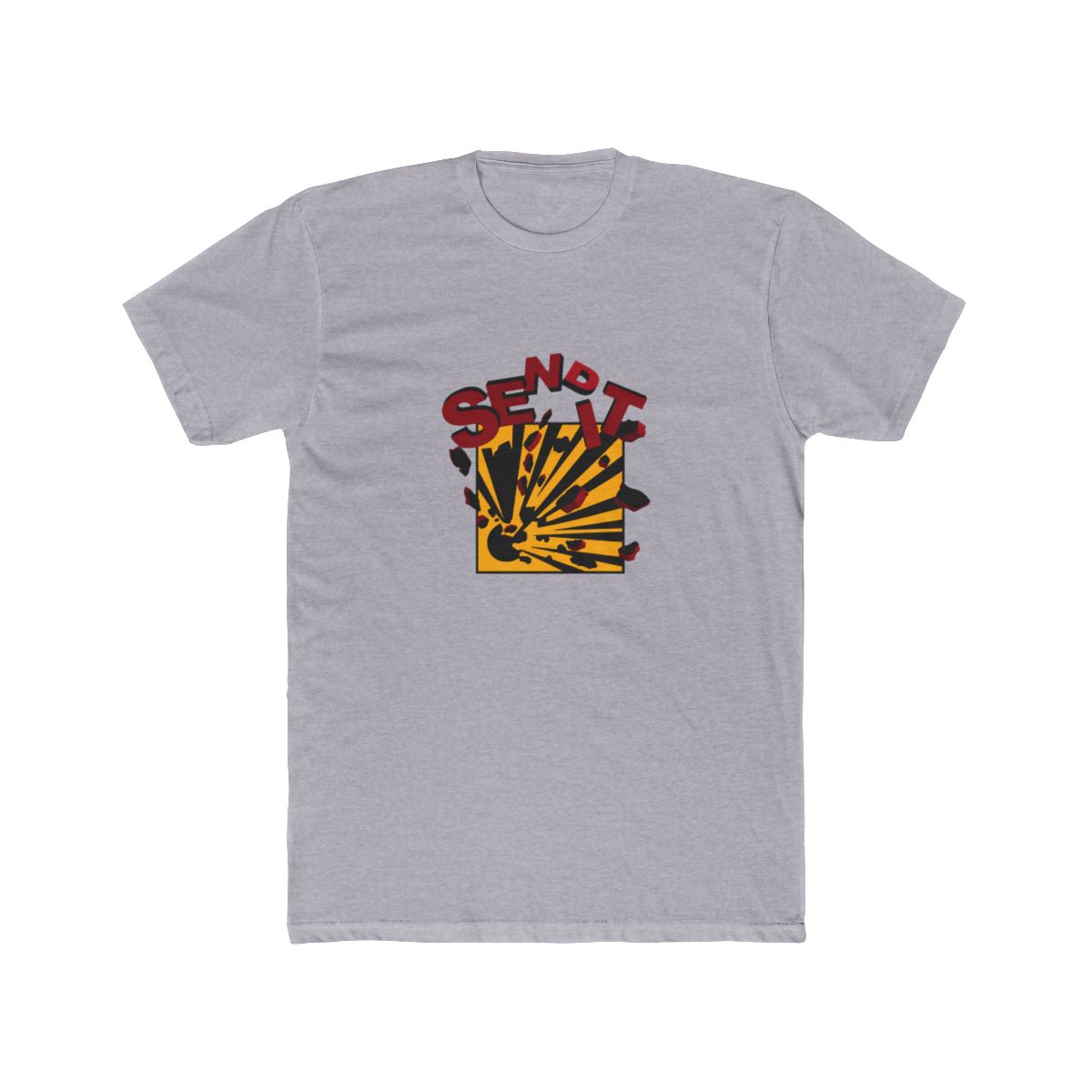 Send It 3D Explosive warning Sign T Shirt - alternate angle 3, merchandise
