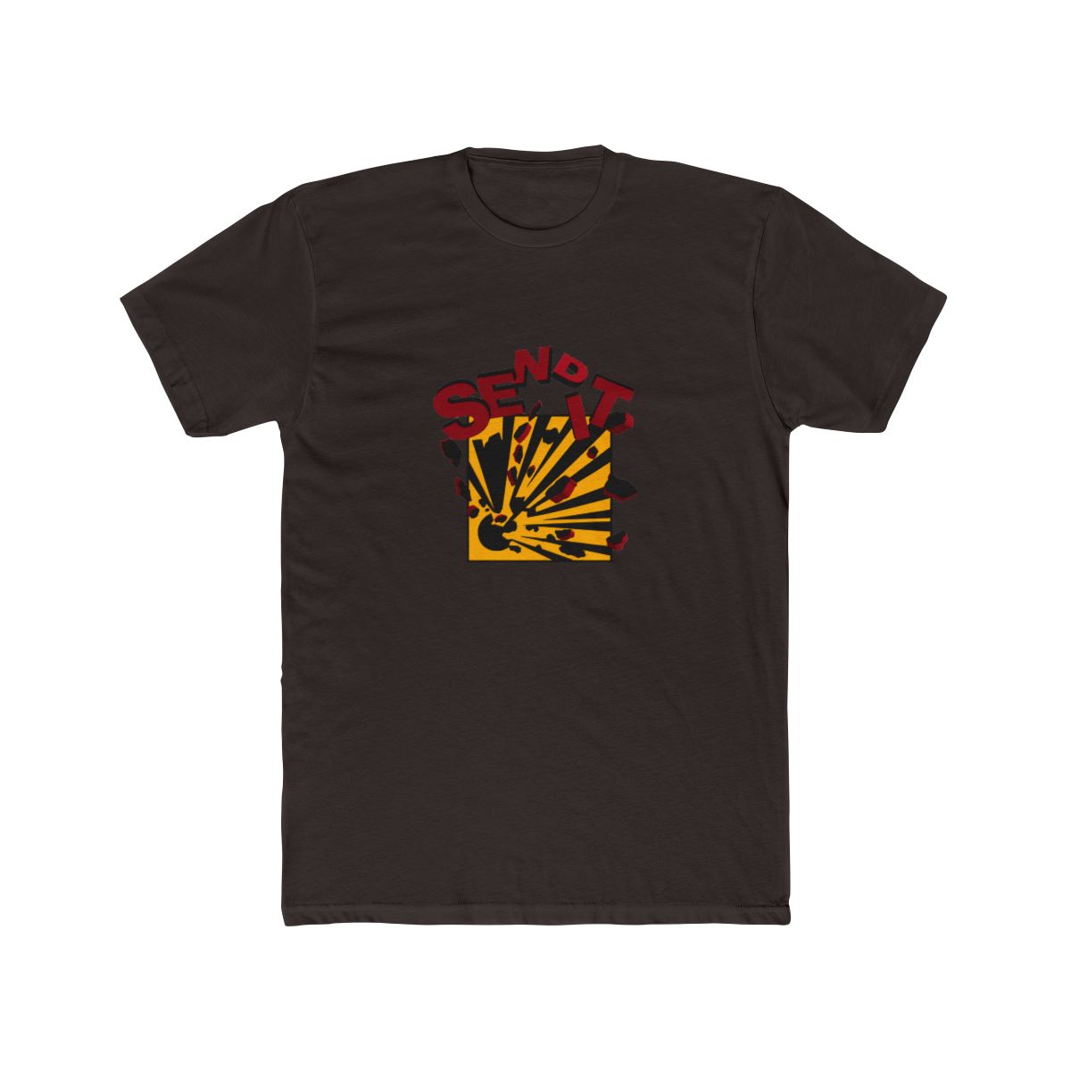 Send It 3D Explosive warning Sign T Shirt - alternate angle 2, merchandise