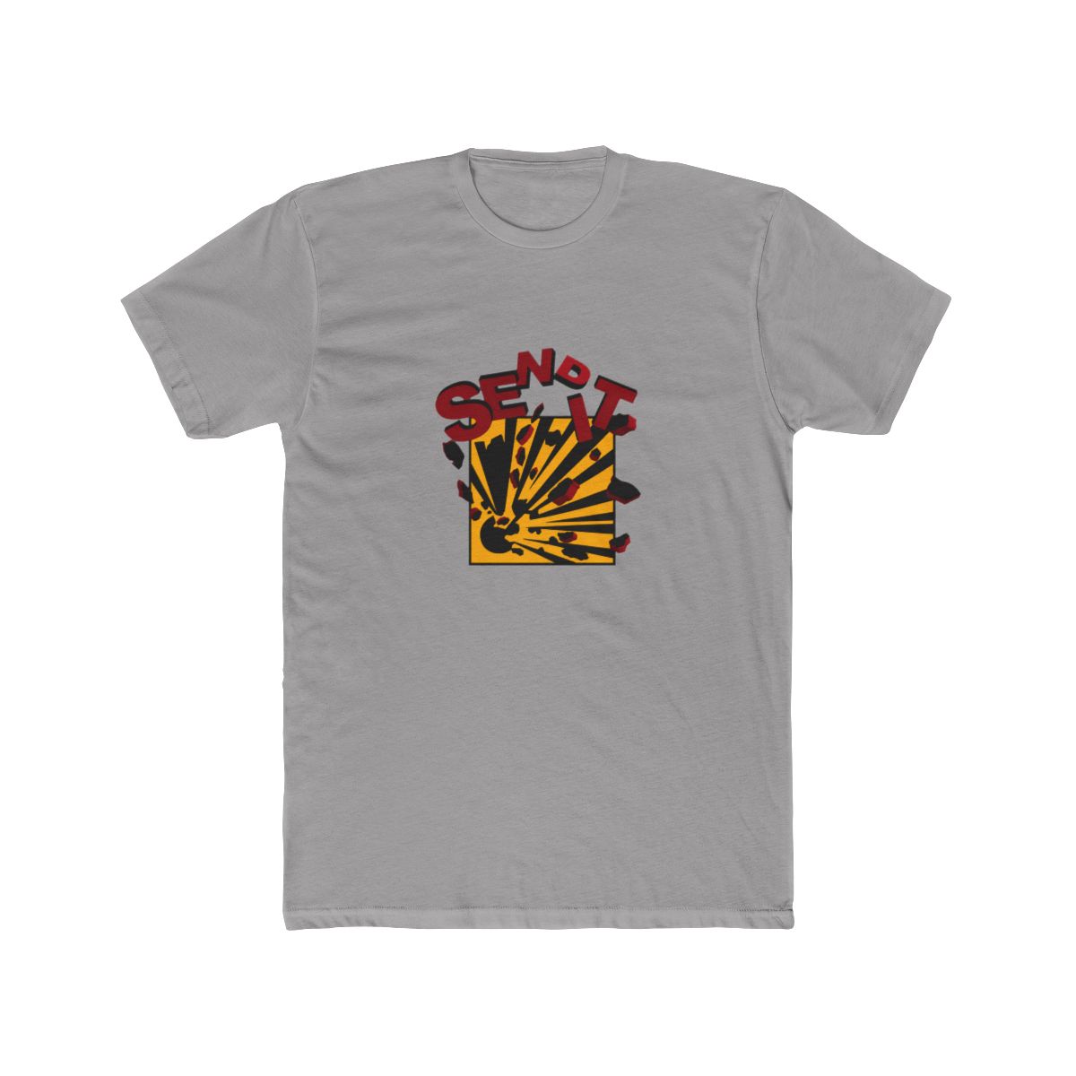 Send It 3D Explosive warning Sign T Shirt