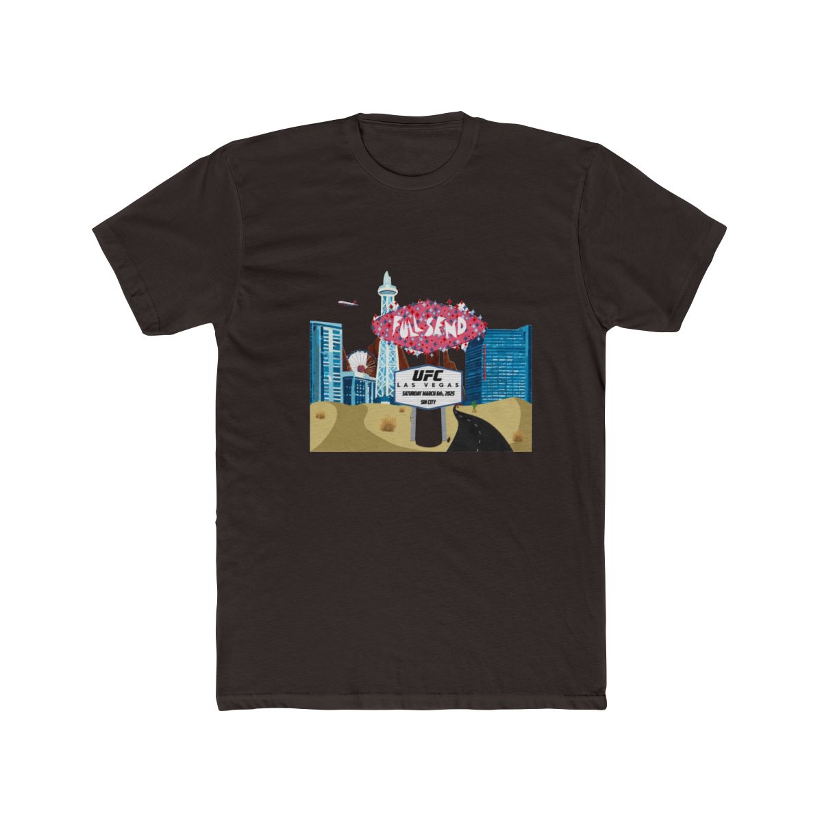 UFC Sin City Grey T Shirt | Nelk Boys & Full Send - alternate angle 5, merchandise